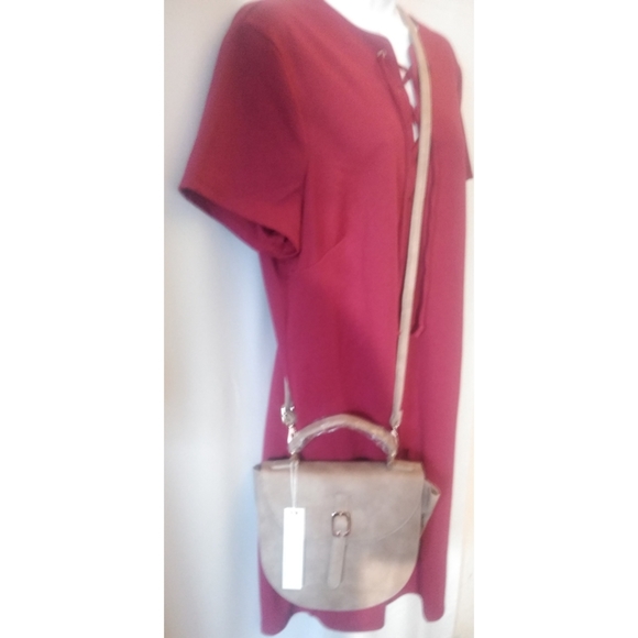 Amina Handle Crossbody Bag Grey - Picture 4 of 5